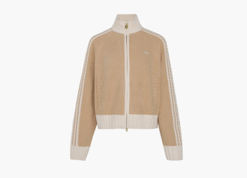 Adidas Originals Knit Track Top Beige 