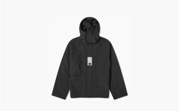 Acne Studios Olen Textured Nylon Face Jacket Black 