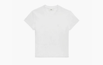 Ami Paris ​ADC Logo-Embroidered T-Shirt White 