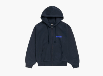Stussy Built Tough Zip Hoodie Navy 