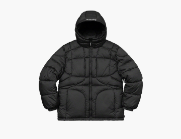Supreme Warp Hooded Puffy Jacket Black 