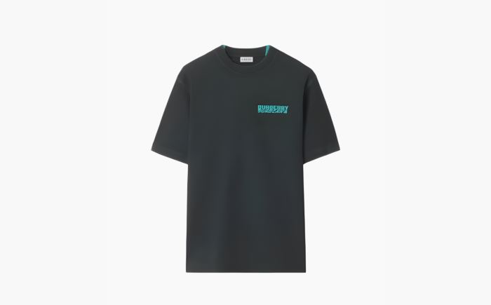 Burberry Men's Crewneck T-Shirts "Black" 