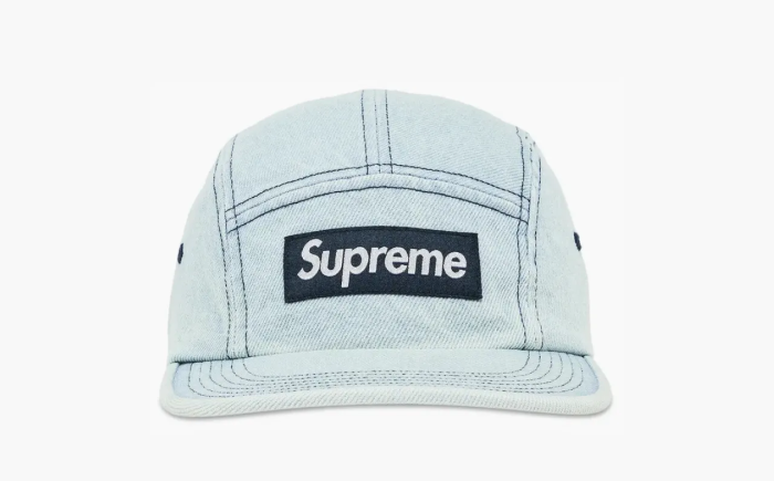 Supreme Denim Camp Cap Light Washed Indigo  Supreme Denim Camp Cap Light Washed Indigo