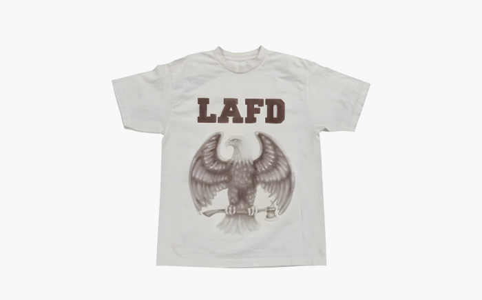 Streetwear × Travis Scott Travis Scott LAFD T Shirt "White" 