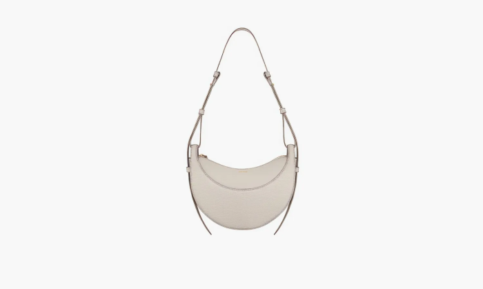Polene Numero Dix Monochrome Chalk Textured Leather 