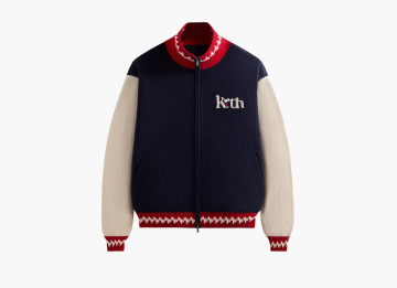 Kith For Peanuts Globe Wyona Full Zip Sweater Nocturnal 