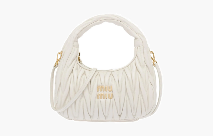 Miu miu drawstring pouch best sale