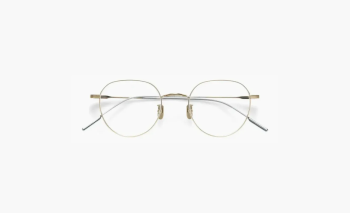 Gentle Monster Titanium Alloy Round Eyeglass Frames Unisex Gold  Gentle Monster Titanium Alloy Round Eyeglass Frames Unisex Gold