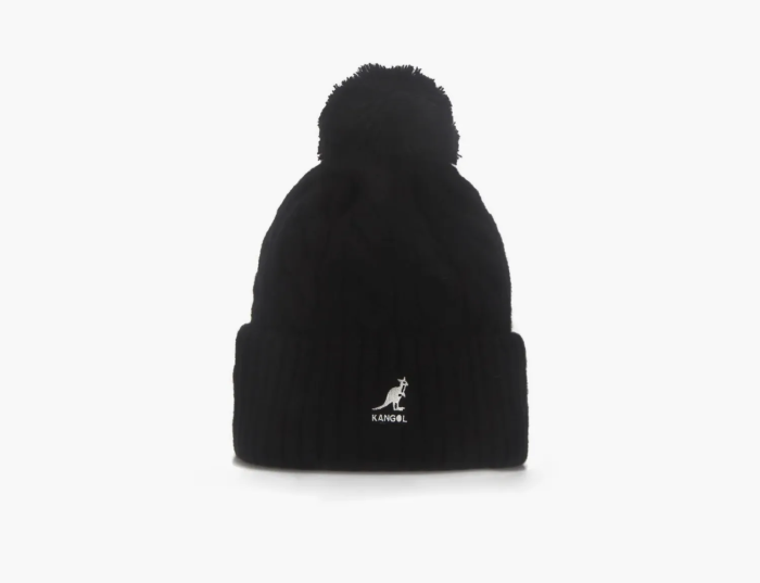 Kangol Pompom Beanie Black  Kangol Pompom Beanie Black