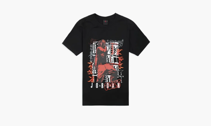 Travis Scott X Air Jordan Tee Black  Travis Scott X Air Jordan Tee Black