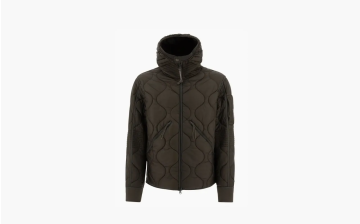 C.P. Company Padded Hooded Jacket Brown 