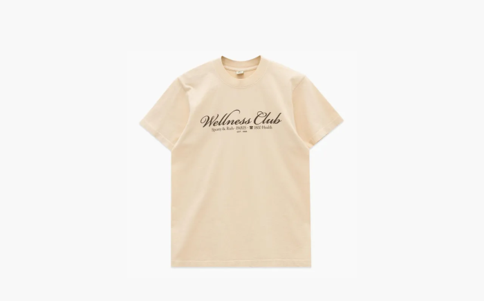 Sporty & Rich 1800 Health T-shirt SS24 Beige 