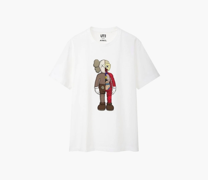 T-Shirt Kaws x Uniqlo "Flayed Tee" White (Футболки) фото - UQ421770000