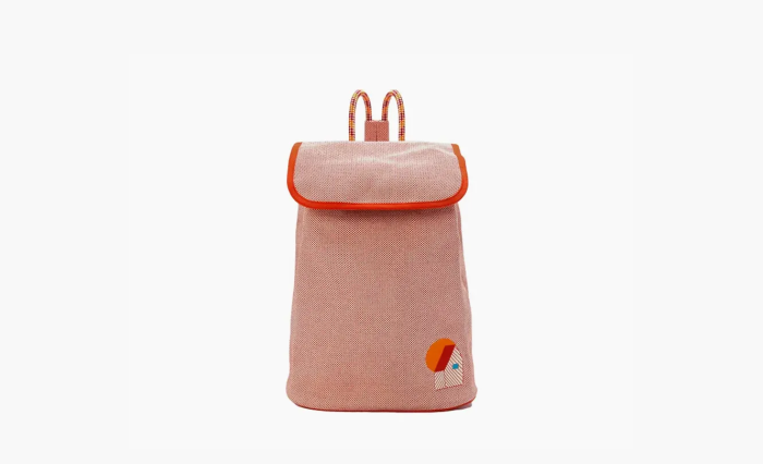 Hermès Finland Les Cabanes backpack Orange & Berry Red 