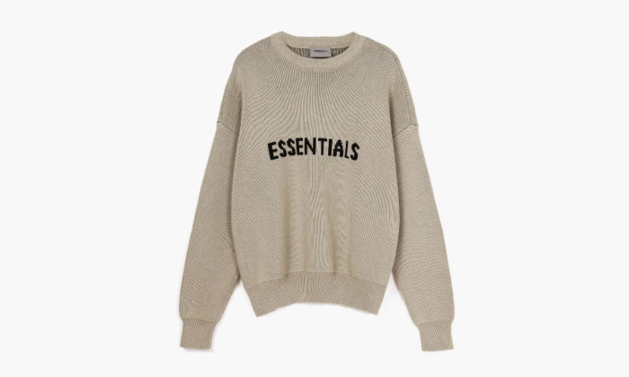 Essentials Knit Pullover Sweater Linen  Essentials Knit Pullover Sweater Linen