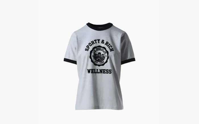 Sporty & Rich Wellness Club Ringer Gray 