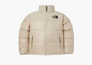 The North Face Nuptse On Ball Jacket Cream  