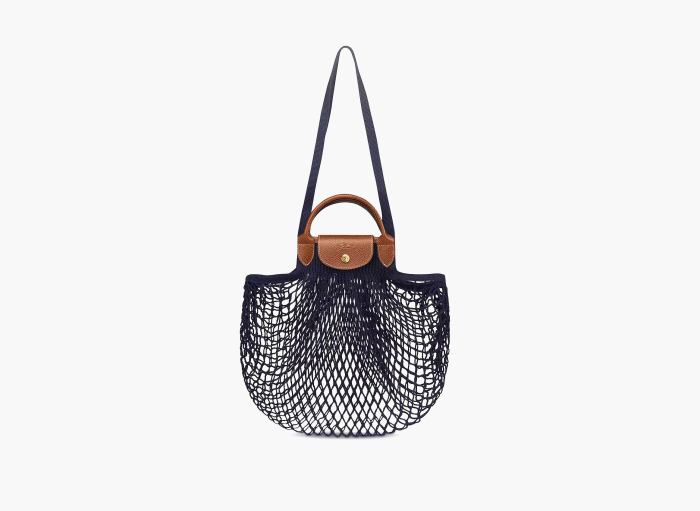 Longchamp Le Pliage Filet Top Handle Bag  "Navy" 