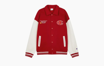 Champion Baseball Uniform Jacket Red 