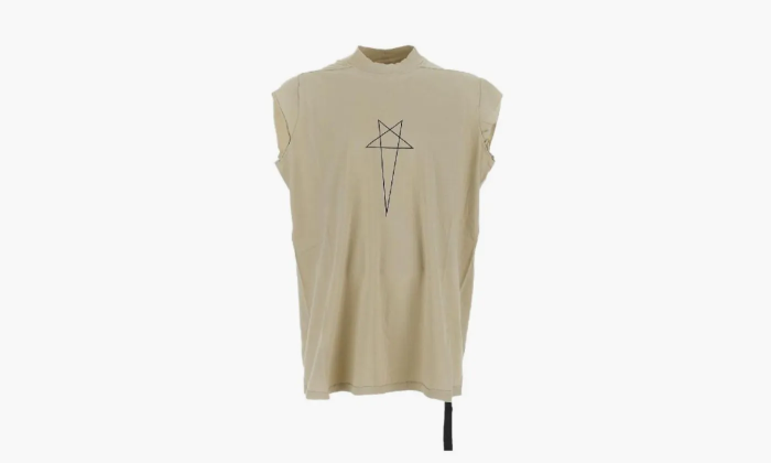 Rick Owens Drkshdw Pentagram Sleeveless Jumbo T-shirt Green  Rick Owens Drkshdw Pentagram Sleeveless Jumbo T-shirt Green