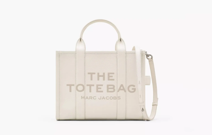 Marc Jacobs The Leather Medium Tote Bag Cotton 