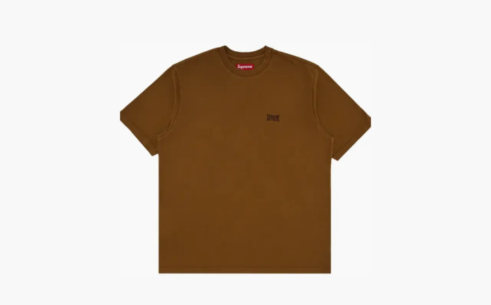 Supreme Warm Up Washed Short-Sleeve Top Brown  Supreme Warm Up Washed Short-Sleeve Top Brown