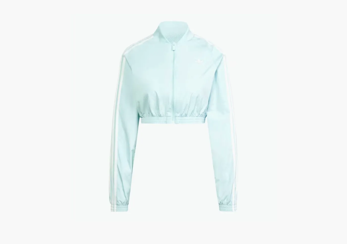 Adidas Originals  Adicolor Teamgeist Cropped Track Top  Semi Flash Aqua 