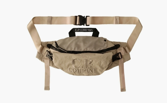 C.P. Company Plain Paper Touch Crossbody Pack Beige 