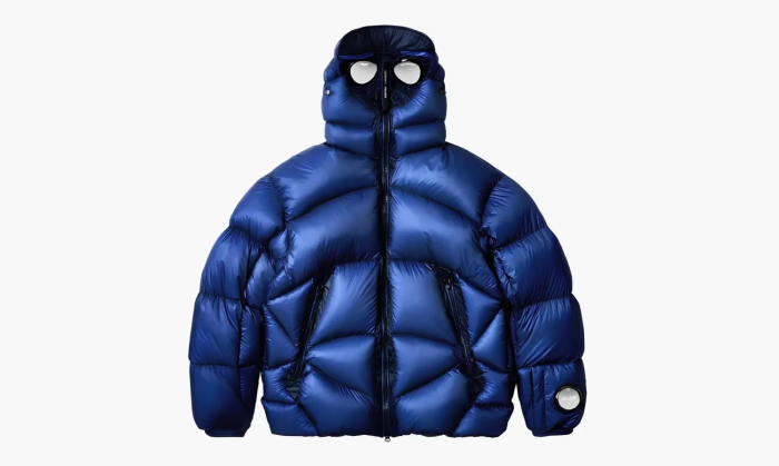 PALACE X C.P. Company Puffer Jacket Bright Cobalt 