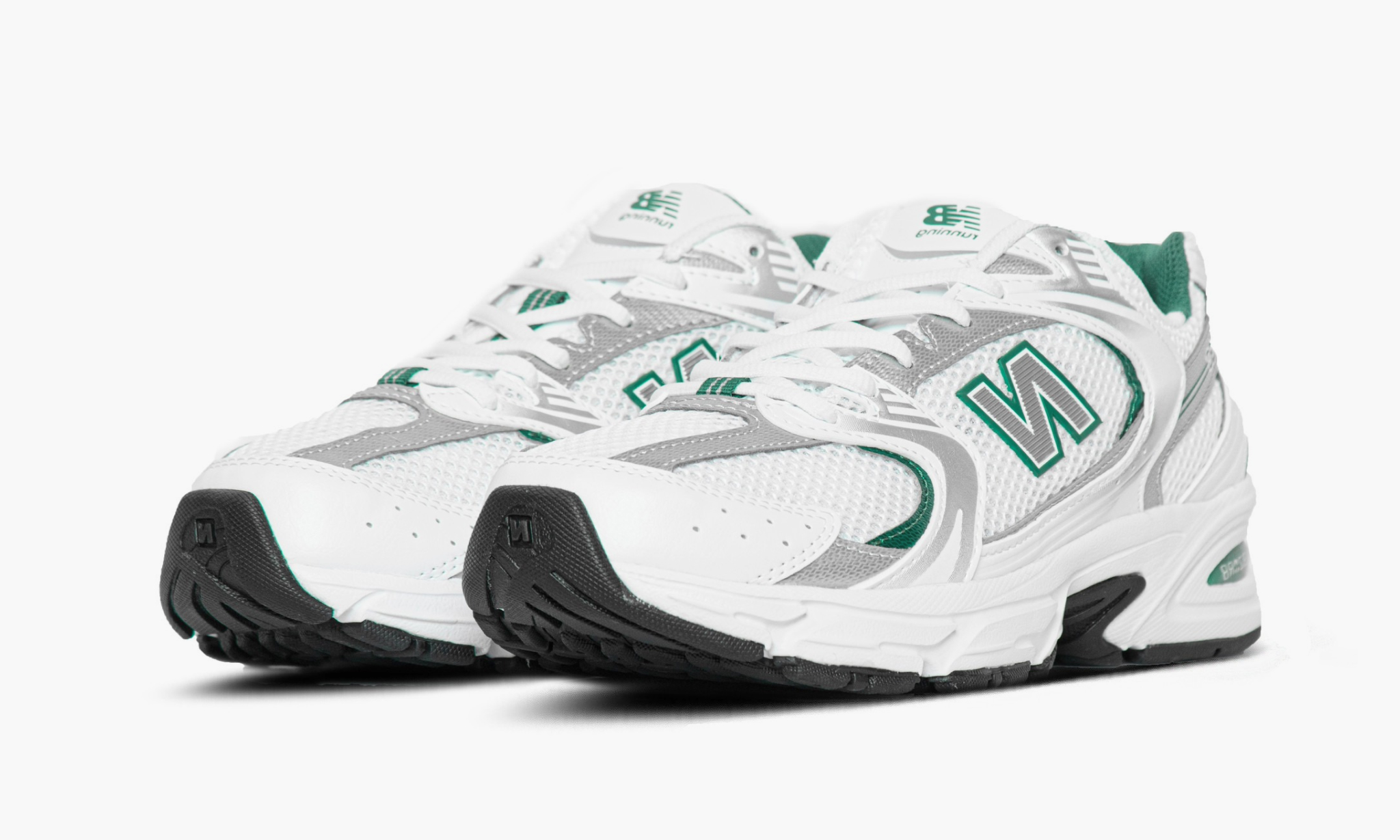 New Balance 530 White Silver Green 9.5 US