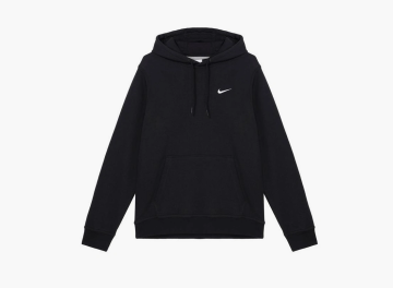 Nike Club Swoosh Hoodie Black  Nike Club Swoosh Hoodie Black
