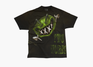 Cactus Jack by Travis Scott x WWE Two Words T-Shirt DX Black  Cactus Jack by Travis Scott x WWE Two Words T-Shirt DX Black