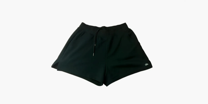 Alo Yoga Low Key Sweat Short Black 
