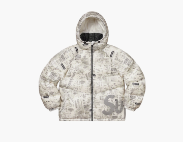 Supreme Hooded Down Jacket Receipts  Supreme Hooded Down Jacket Receipts