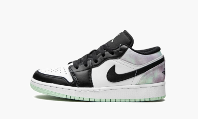 Air Jordan 1 Low SE GS "Pastel Tie-Dye" - 3.5Y