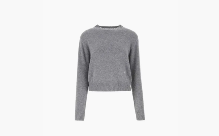 Sporty & Rich Long-sleeve Knitted Jumper Gray  Sporty & Rich Long-sleeve Knitted Jumper Gray