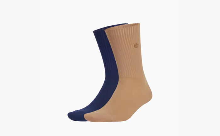 Adidas Premium Essentials Crew Sokker Yellow/Dark Indigo  Adidas Premium Essentials Crew Sokker Yellow/Dark Indigo