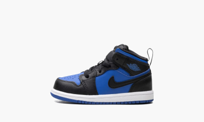 AIR JORDAN 1 MID TD "BLACK ROYAL BLUE" - 4C