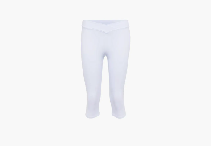 Alo Yoga Airbrush V-Cut Define Capri White  Alo Yoga Airbrush V-Cut Define Capri White