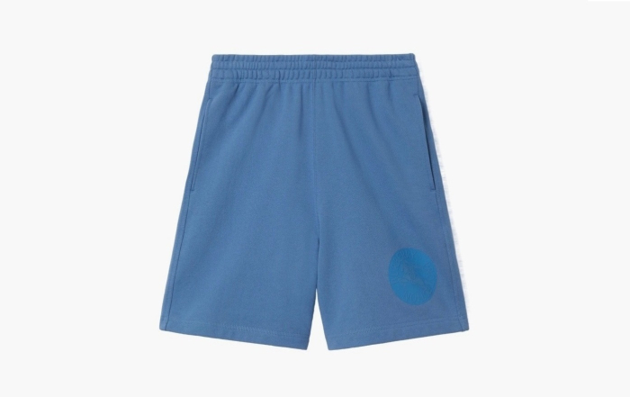 Burberry EKD Badge Cotton Shorts  "Pool" 