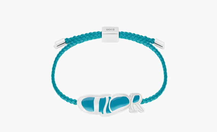 DIOR Brass Polyester Resin Bracelets Men's Blue 