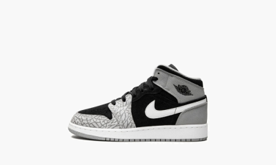 Air Jordan 1 Mid SE GS "Elephant Toe" - 3.5Y