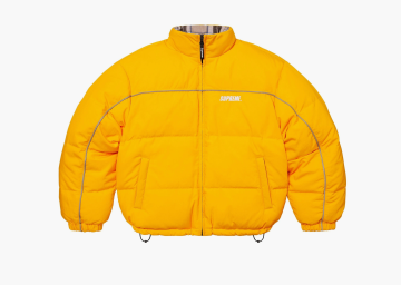 Supreme Reversible Puffer Jacket Yellow 