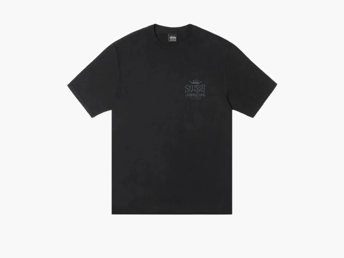 Stussy Beach House Tee Pigment Dyed Black  Stussy Beach House Tee Pigment Dyed Black