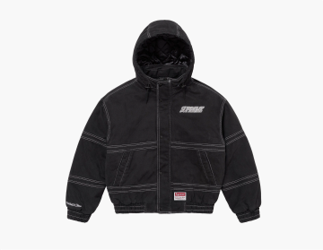 Supreme x Mitchell & Ness Twill Stadium Jacket Black 
