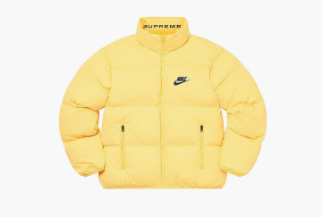 Supreme x Nike Reversible Puffy Jacket Pale Yellow 