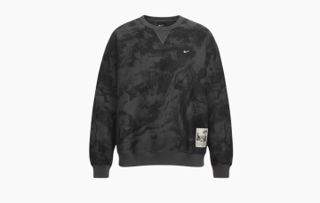 Nike Solo Swoosh Fleece Crewneck Sweatshirt Gray 