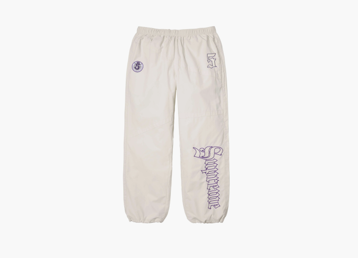 Supreme Old English Track Pant  "White" 