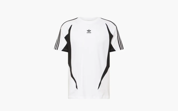 Adidas Archive Trefoil embroidered T shirt White  Adidas Archive Trefoil embroidered T shirt White