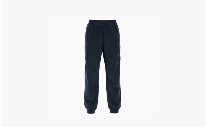 Stone Island Heavy Jersey Sports Pants Blue 
